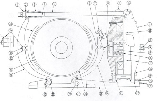 No. 505 16" D-C Magnetic Brake 