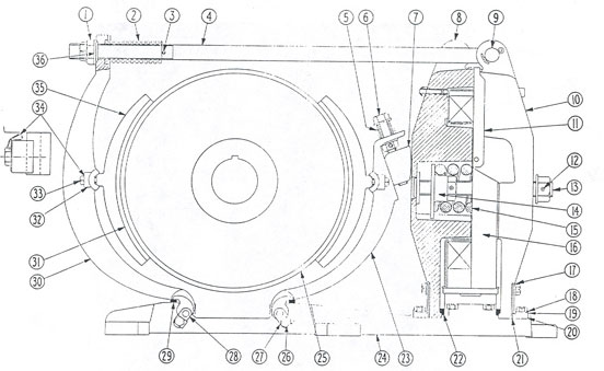 No. 505 19" D-C Magnetic Brake 